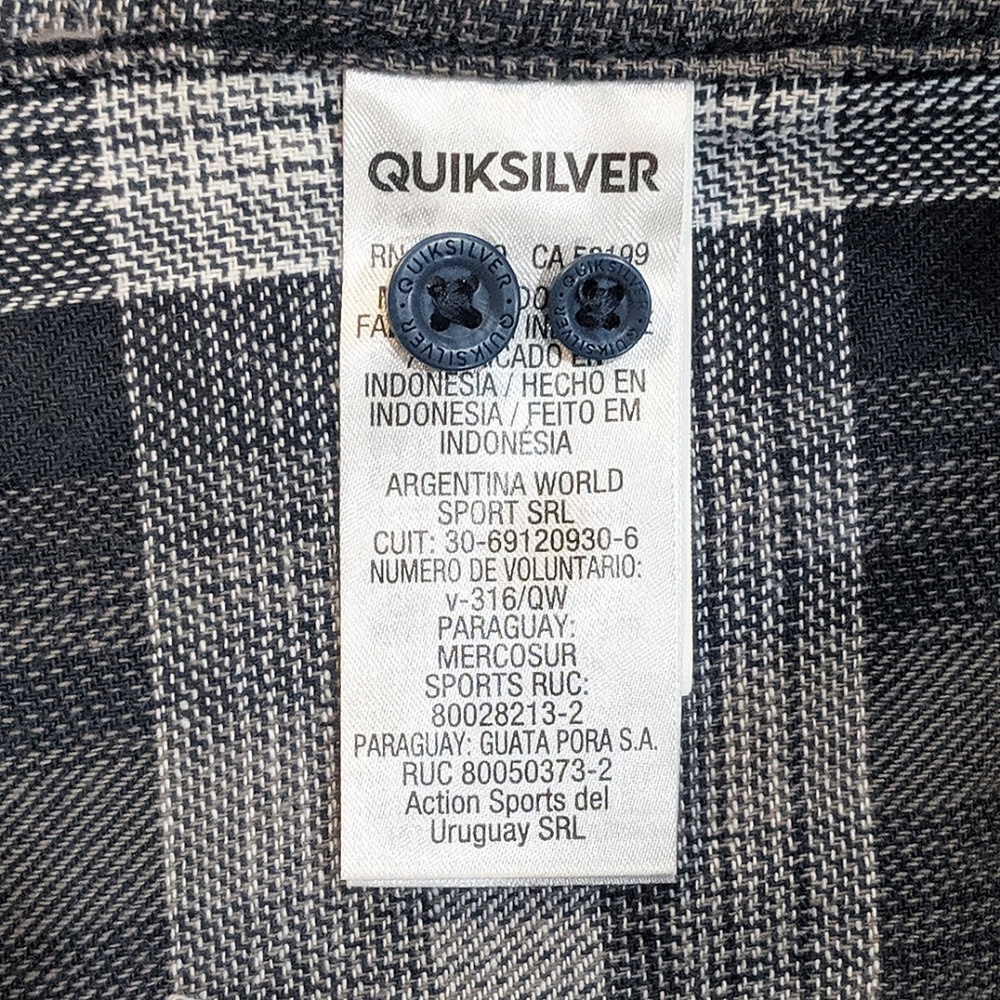 Quiksilver Fatherfly Long Sleeve Plaid Shirt - Picture 8 of 8